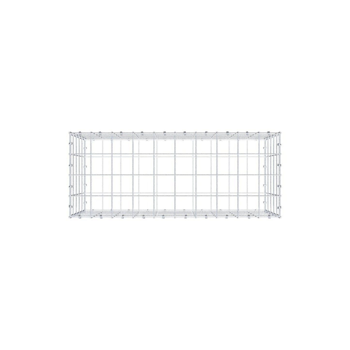 Gabion 100 cm x 50 cm x 40 cm (L x H x D), mesh size 10 x 10 cm, spiral ring