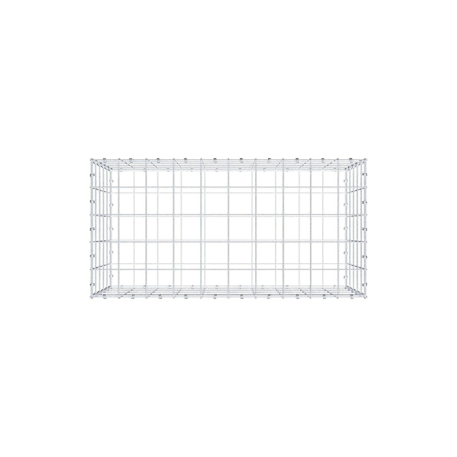 Gabbione 100 cm x 50 cm x 50 cm (L x H x P), maglia 10 x 10 cm, anello a spirale
