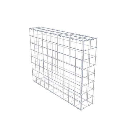 Gabion 100 cm x 80 cm x 20 cm (L x H x P), mailles 10 x 10 cm, anneau en spirale