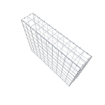 Gabion 100 cm x 80 cm x 20 cm (L x H x P), mailles 10 x 10 cm, anneau en spirale