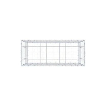 Gabion 100 cm x 80 cm x 40 cm (L x H x D), mesh size 10 x 10 cm, spiral ring