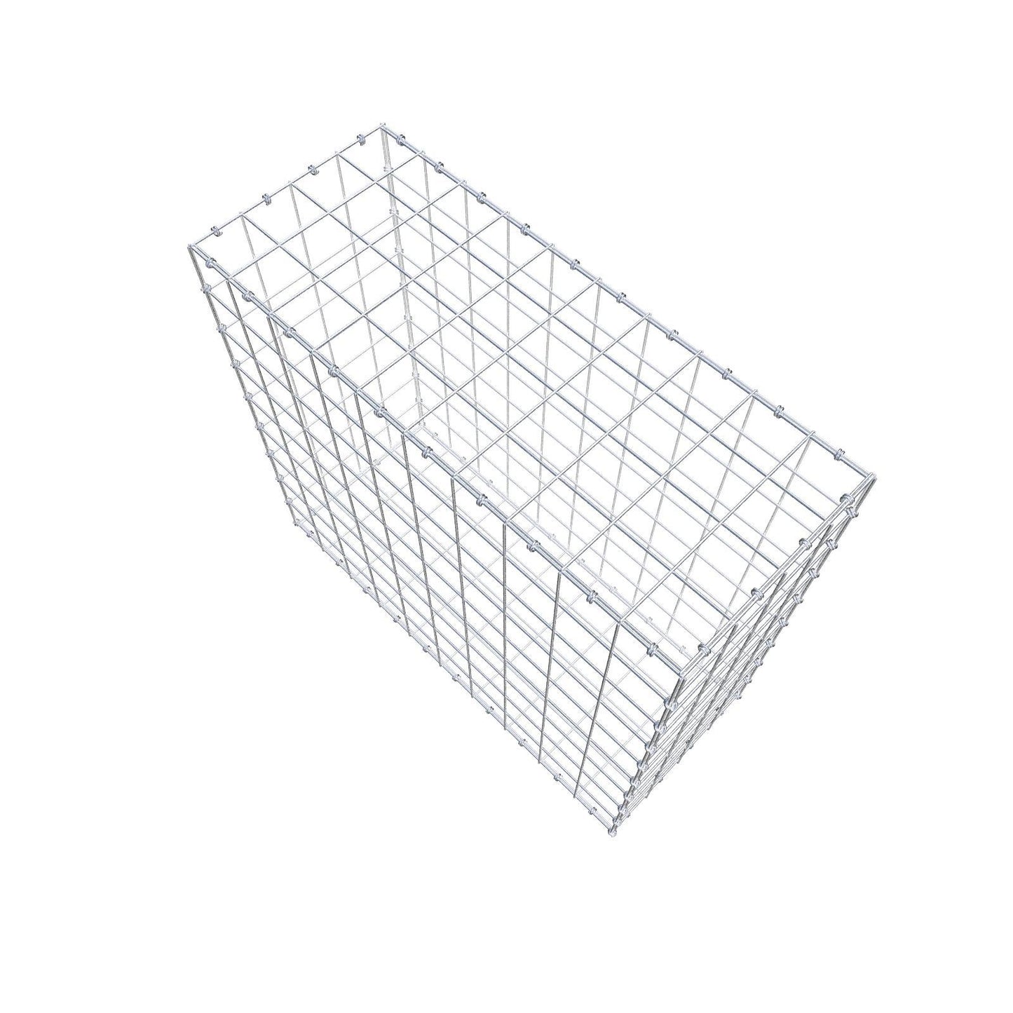 Gabion 100 cm x 90 cm x 40 cm (L x H x D), mesh size 10 x 10 cm, spiral ring