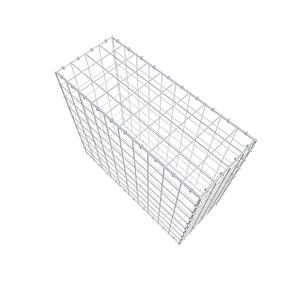 Gabion 100 cm x 90 cm x 40 cm (L x H x D), mesh size 10 x 10 cm, spiral ring