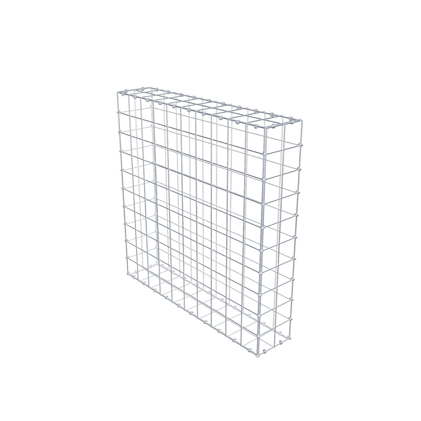 Schanskorf 100 cm x 100 cm x 20 cm (L x H x D), maaswijdte 10 x 10 cm, spiraalring