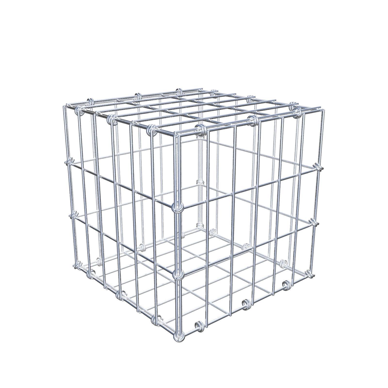 Gabion 30 cm x 30 cm x 30 cm (L x H x D), mesh size 5 x 10 cm, spiral ring