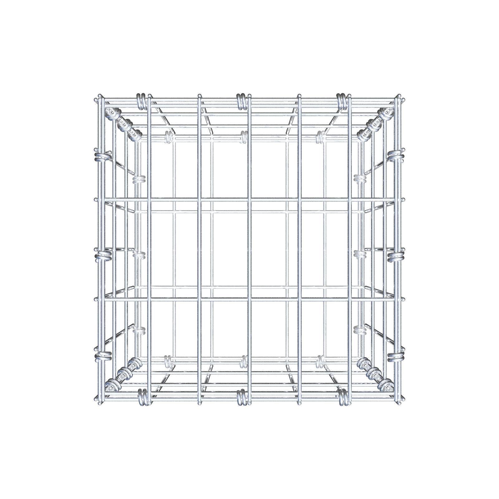 Gabion 30 cm x 30 cm x 30 cm (L x H x D), mesh size 5 x 10 cm, spiral ring