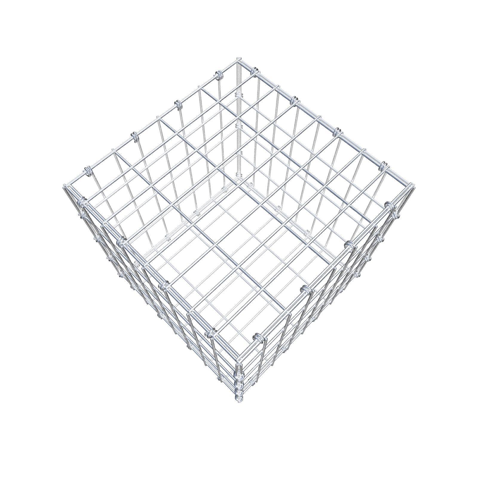 Gabion 40 cm x 40 cm x 40 cm (L x H x D), mesh size 5 x 10 cm, spiral ring