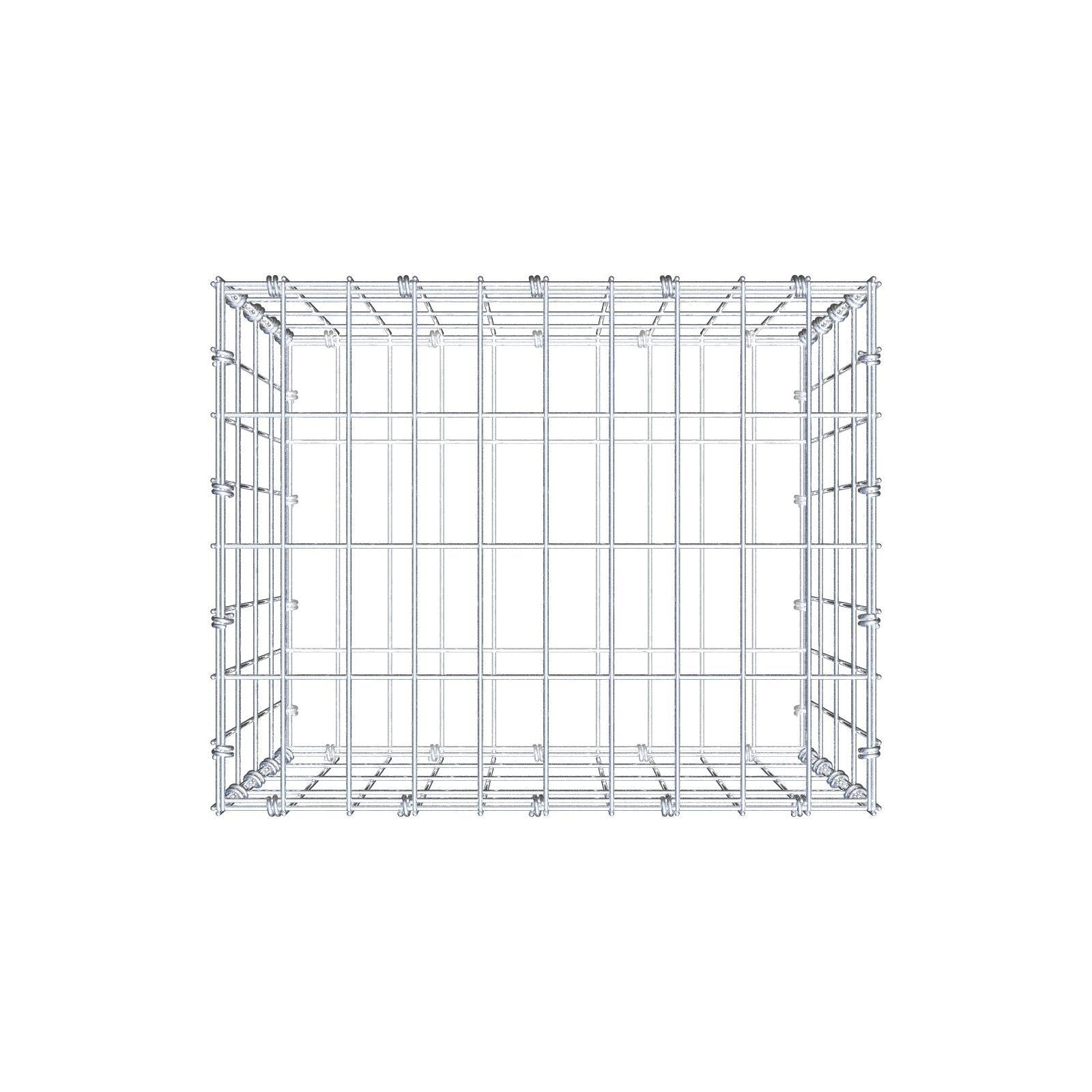 Gabion 50 cm x 40 cm x 40 cm (L x H x D), mesh size 5 x 10 cm, spiral ring