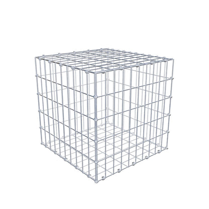 Gabion 50 cm x 50 cm x 50 cm (L x H x D), maskstorlek 5 x 10 cm, spiralring