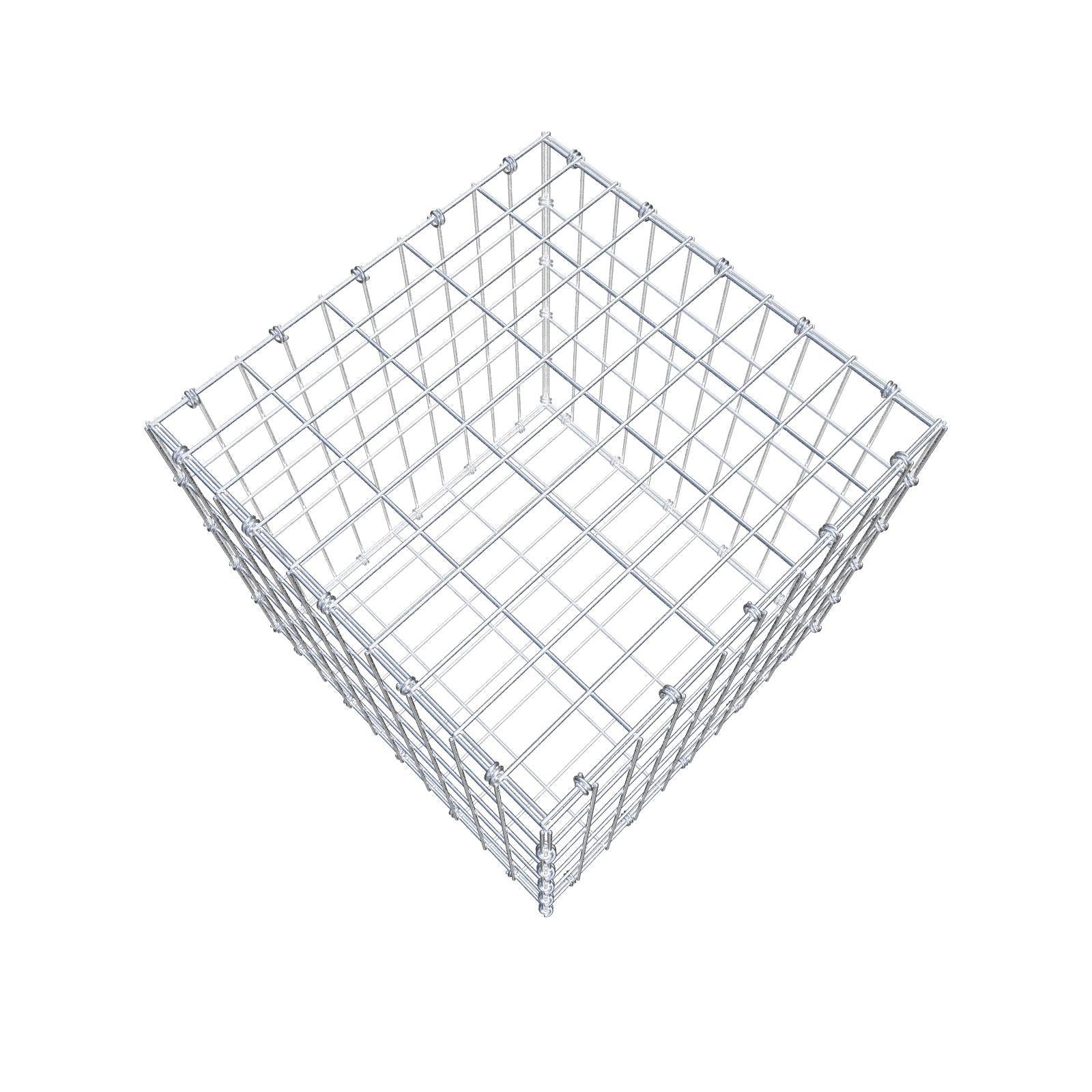 Gabion 50 cm x 50 cm x 50 cm (L x H x D), mesh size 5 x 10 cm, spiral ring