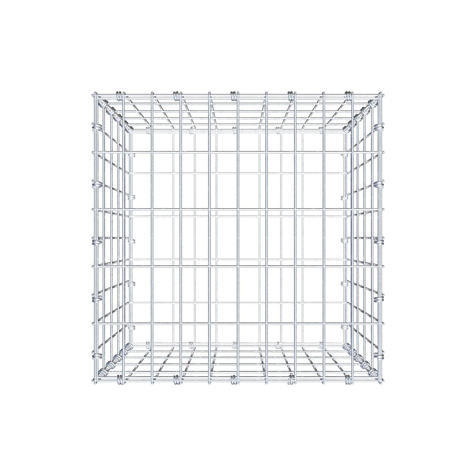 Gabion 50 cm x 50 cm x 50 cm (L x H x D), mesh size 5 x 10 cm, spiral ring