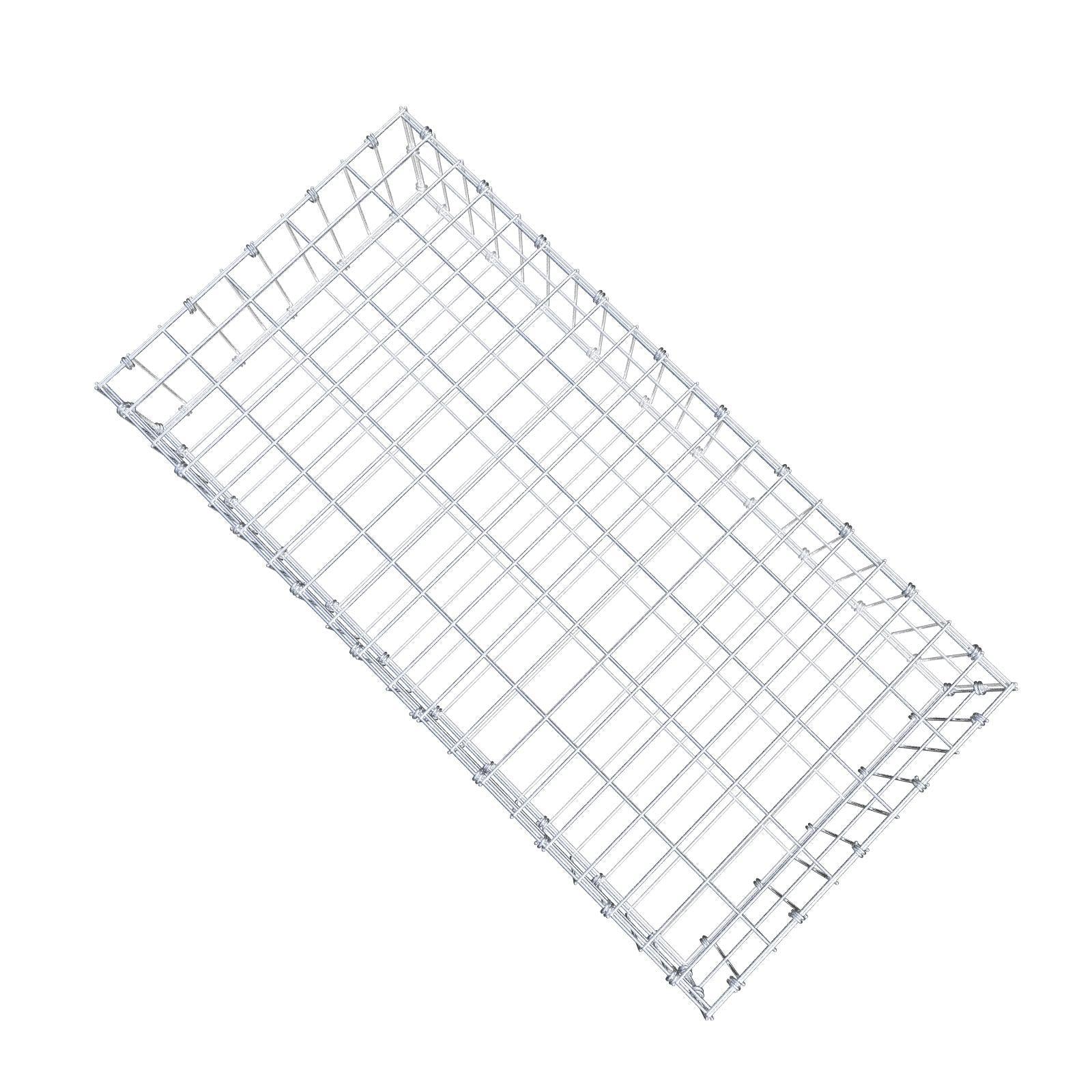 Gabion 100 cm x 20 cm x 50 cm (L x H x D), mesh size 5 x 10 cm, spiral ring