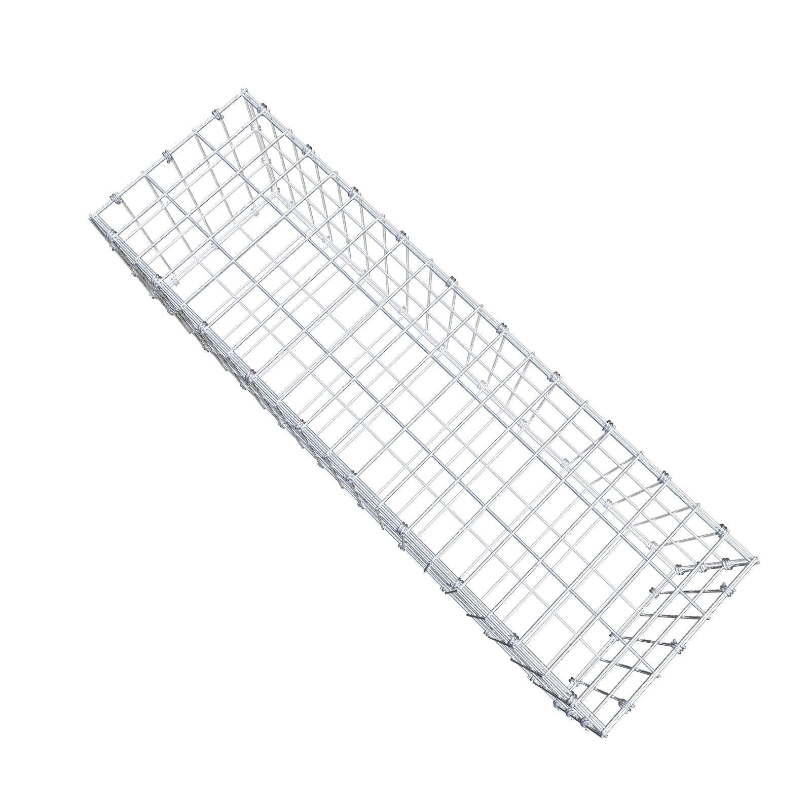 Gabião 100 cm x 30 cm x 30 cm (C x A x P), malhagem 5 x 10 cm, anel espiral