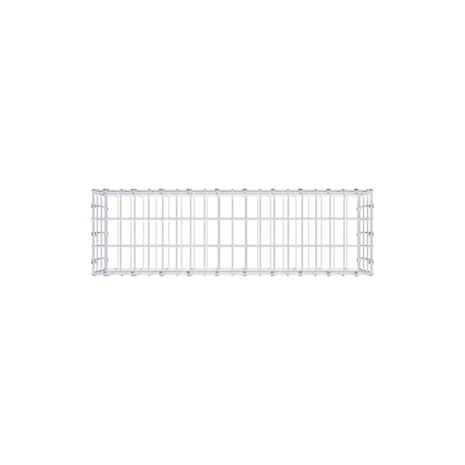 Gabião 100 cm x 30 cm x 30 cm (C x A x P), malhagem 5 x 10 cm, anel espiral
