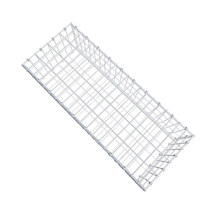 Gabion 100 cm x 30 cm x 40 cm (L x H x D), maskestørrelse 5 x 10 cm, spiralring