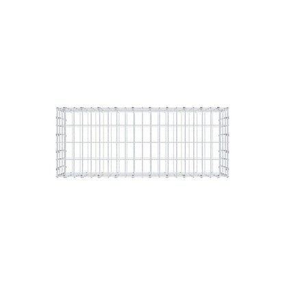 Gabion 100 cm x 30 cm x 40 cm (L x H x D), maskestørrelse 5 x 10 cm, spiralring