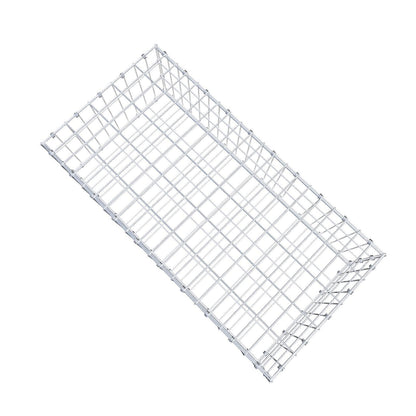 Gabion 100 cm x 30 cm x 50 cm (L x H x D), mesh size 5 x 10 cm, spiral ring