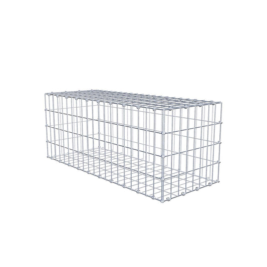 Gabião 100 cm x 40 cm x 40 cm (C x A x P), malhagem 5 x 10 cm, anel espiral