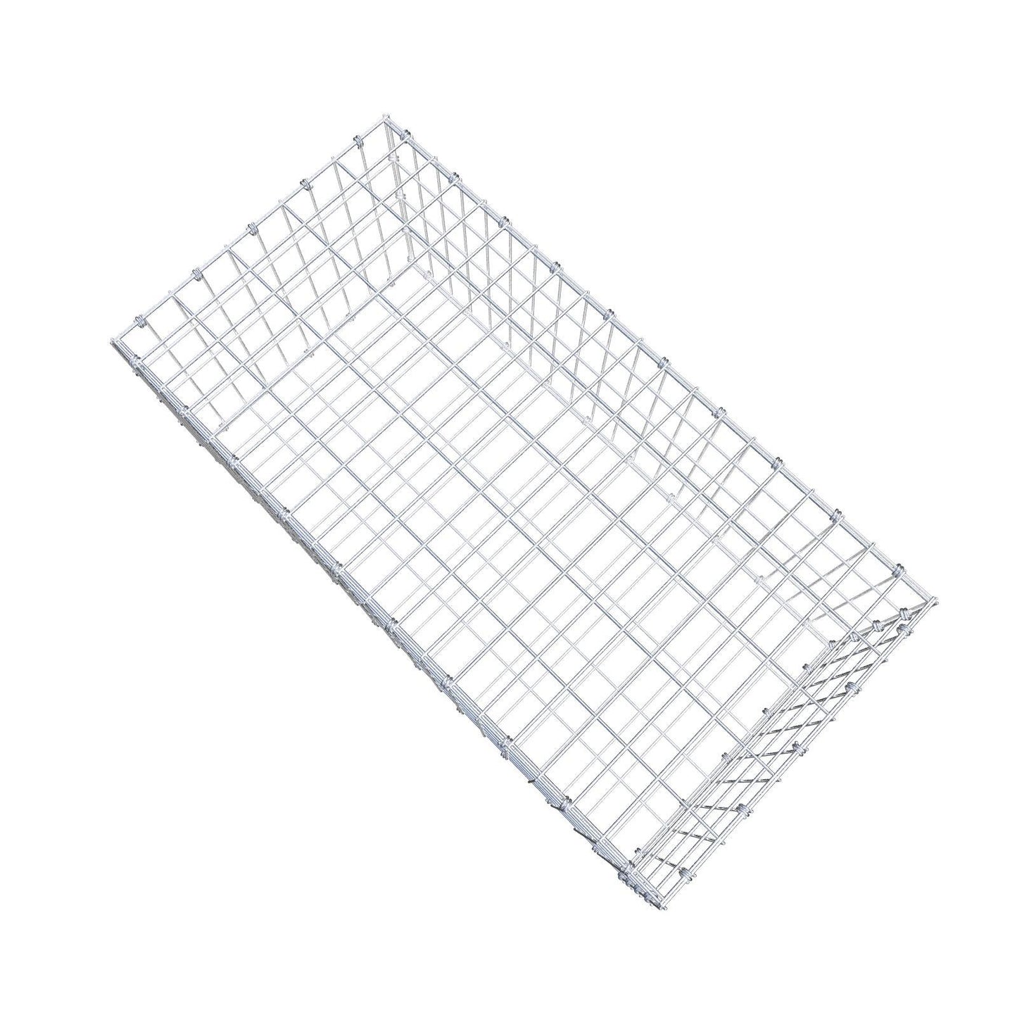 Gabion 100 cm x 40 cm x 50 cm (L x H x D), mesh size 5 x 10 cm, spiral ring