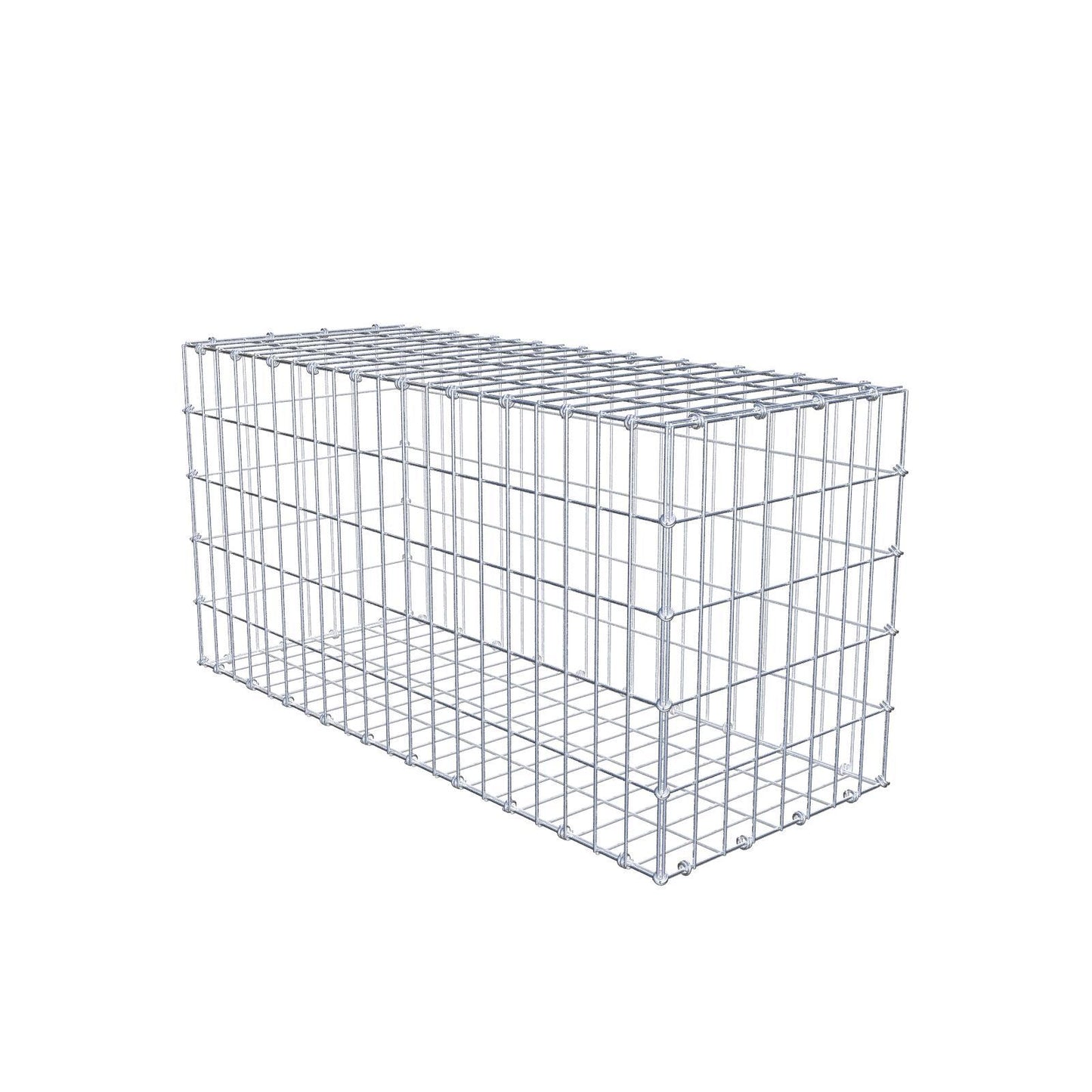 Gabion 100 cm x 50 cm x 40 cm (L x H x D), mesh size 5 x 10 cm, spiral ring