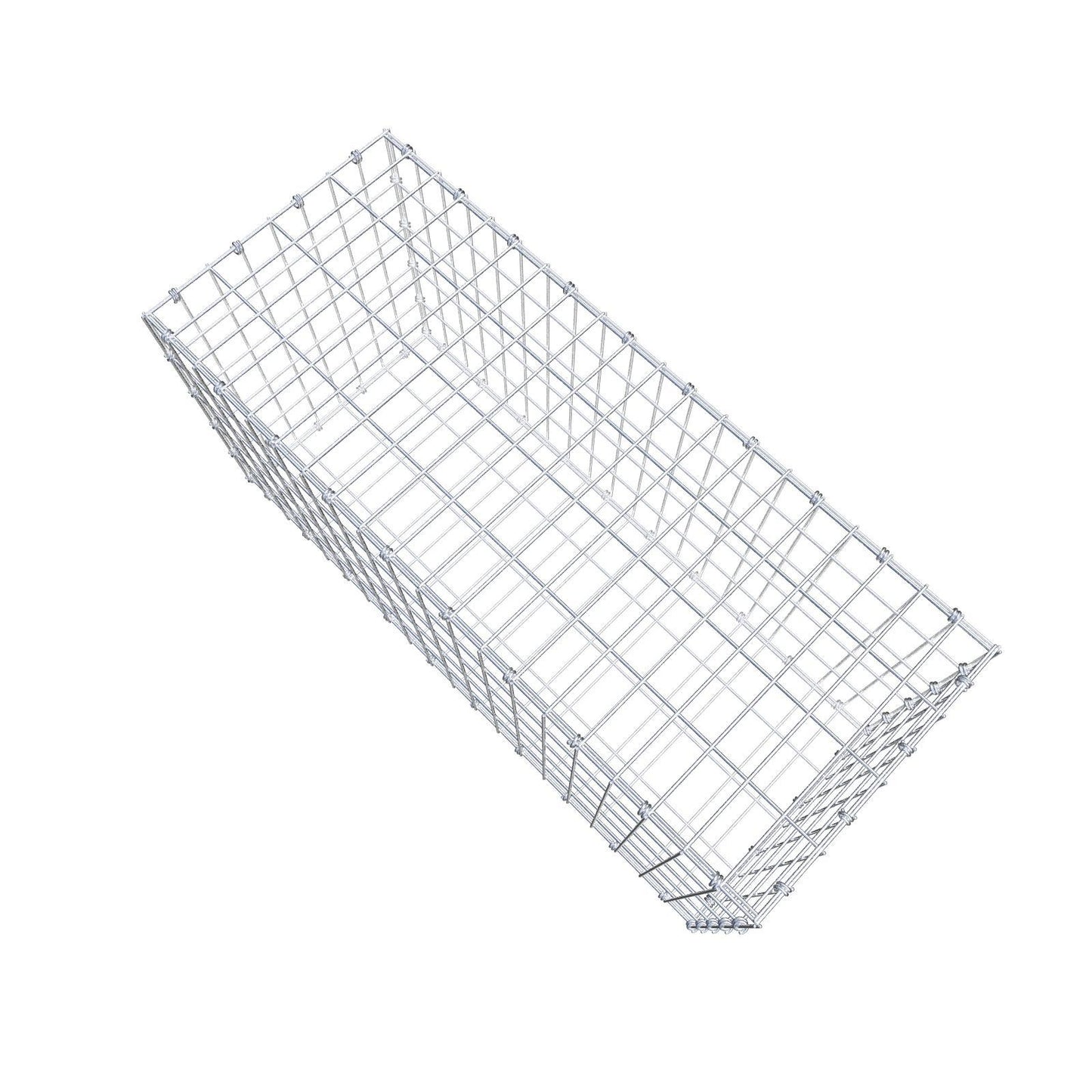 Gabion 100 cm x 50 cm x 40 cm (L x H x D), mesh size 5 x 10 cm, spiral ring