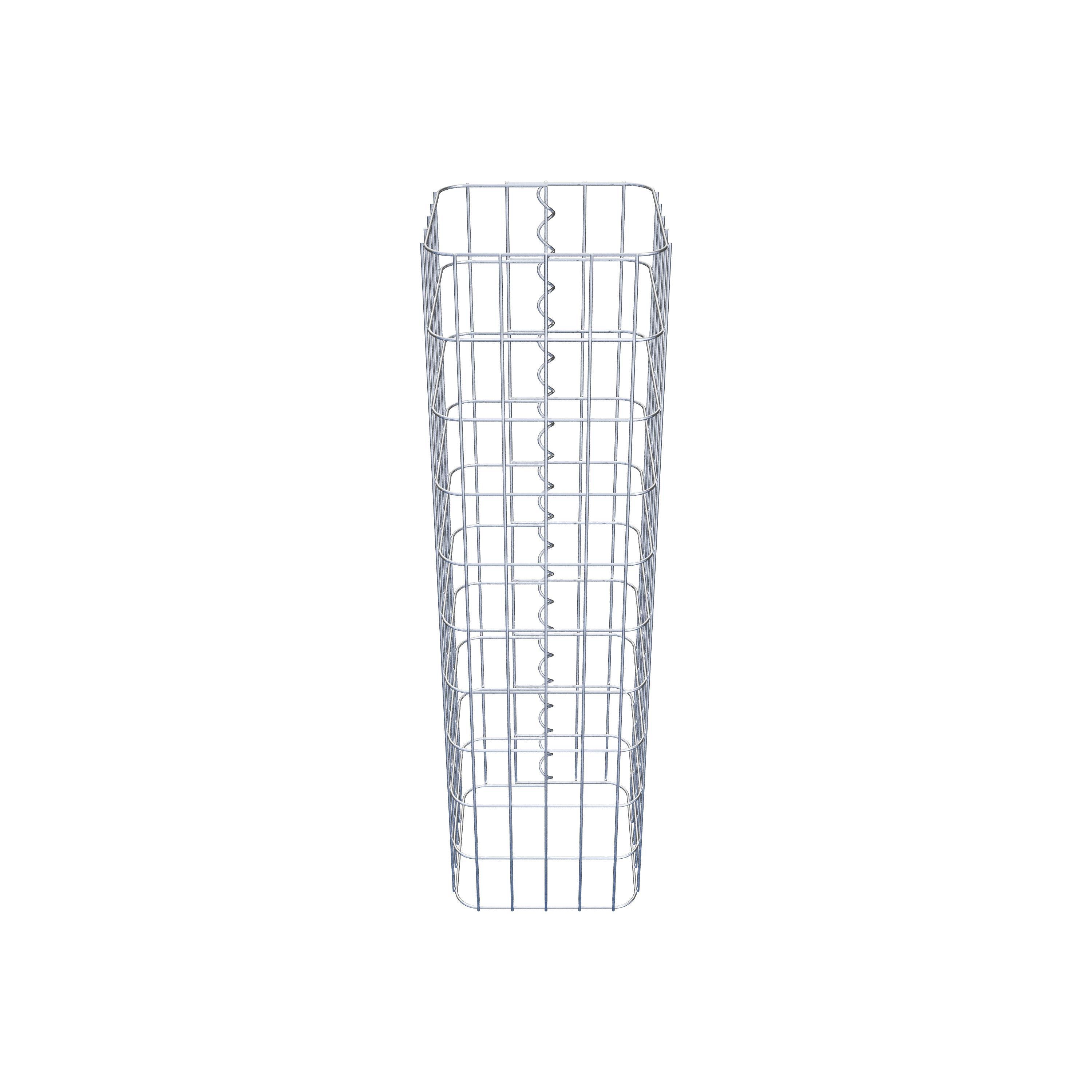 Gabion column 27 x 27 cm, MW 5 x 10 cm square