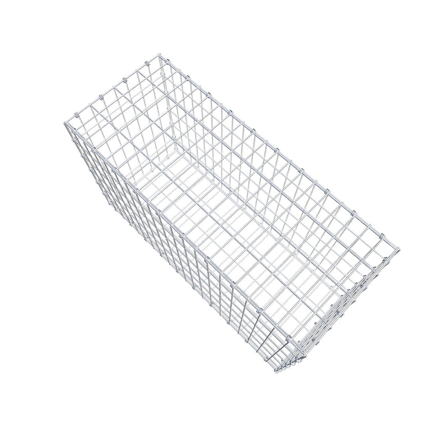 Gabion 100 cm x 60 cm x 40 cm (L x H x D), maskstorlek 5 x 10 cm, spiralring