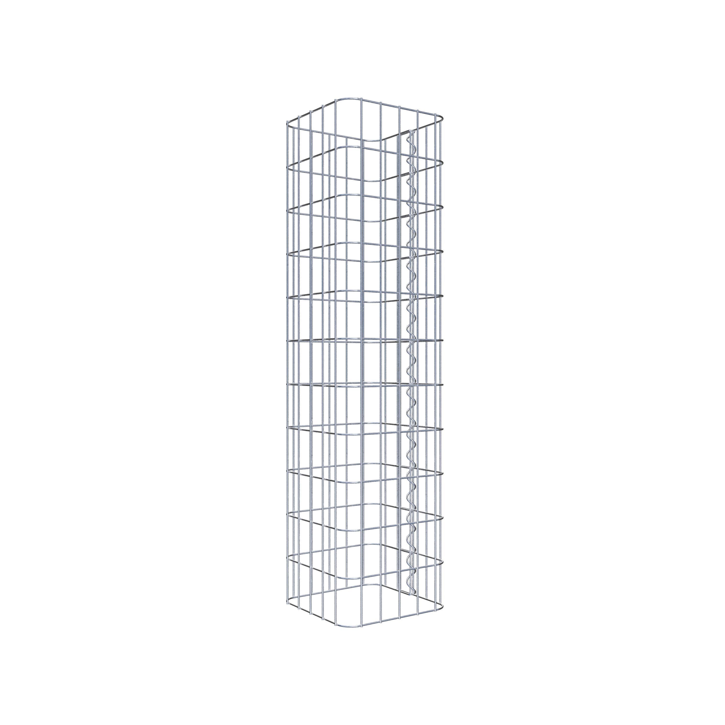 Gabion column 27 x 27 cm, MW 5 x 10 cm square