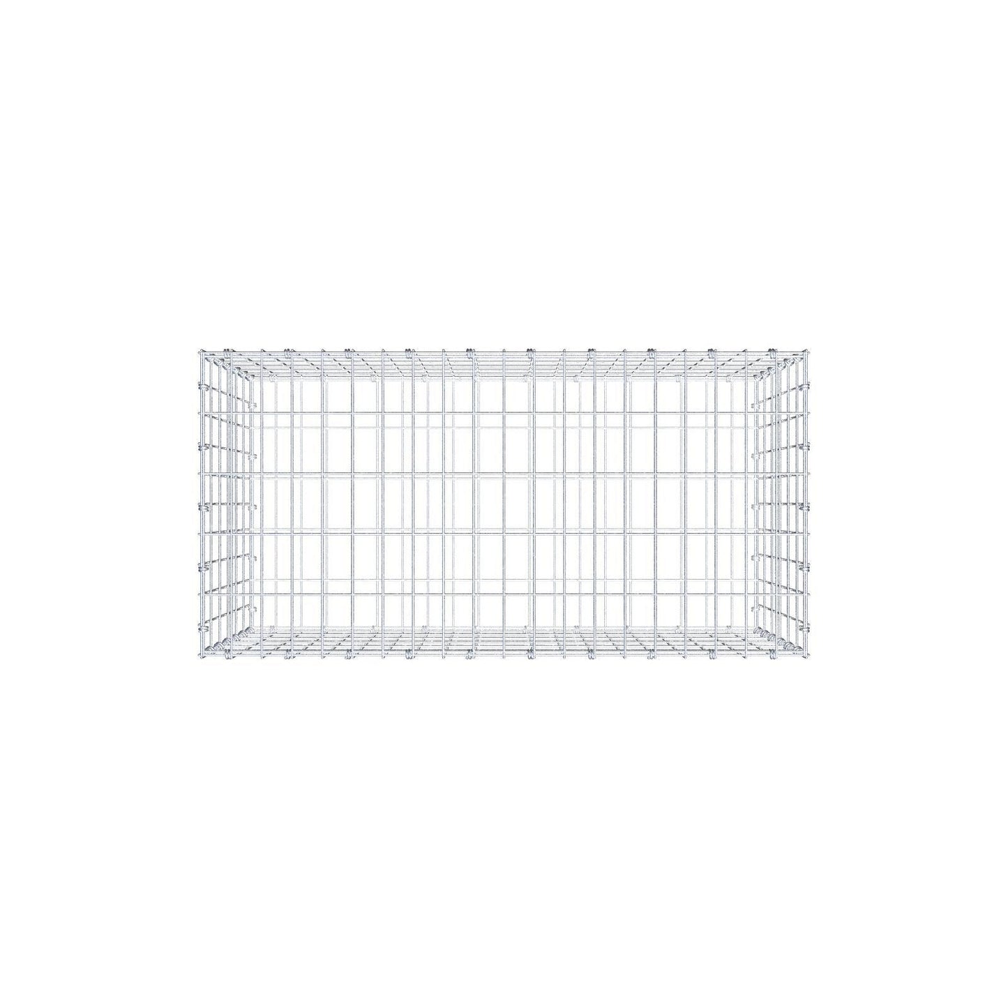 Gabião 100 cm x 60 cm x 50 cm (C x A x P), malhagem 5 x 10 cm, anel espiral