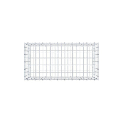 Gabião 100 cm x 60 cm x 50 cm (C x A x P), malhagem 5 x 10 cm, anel espiral