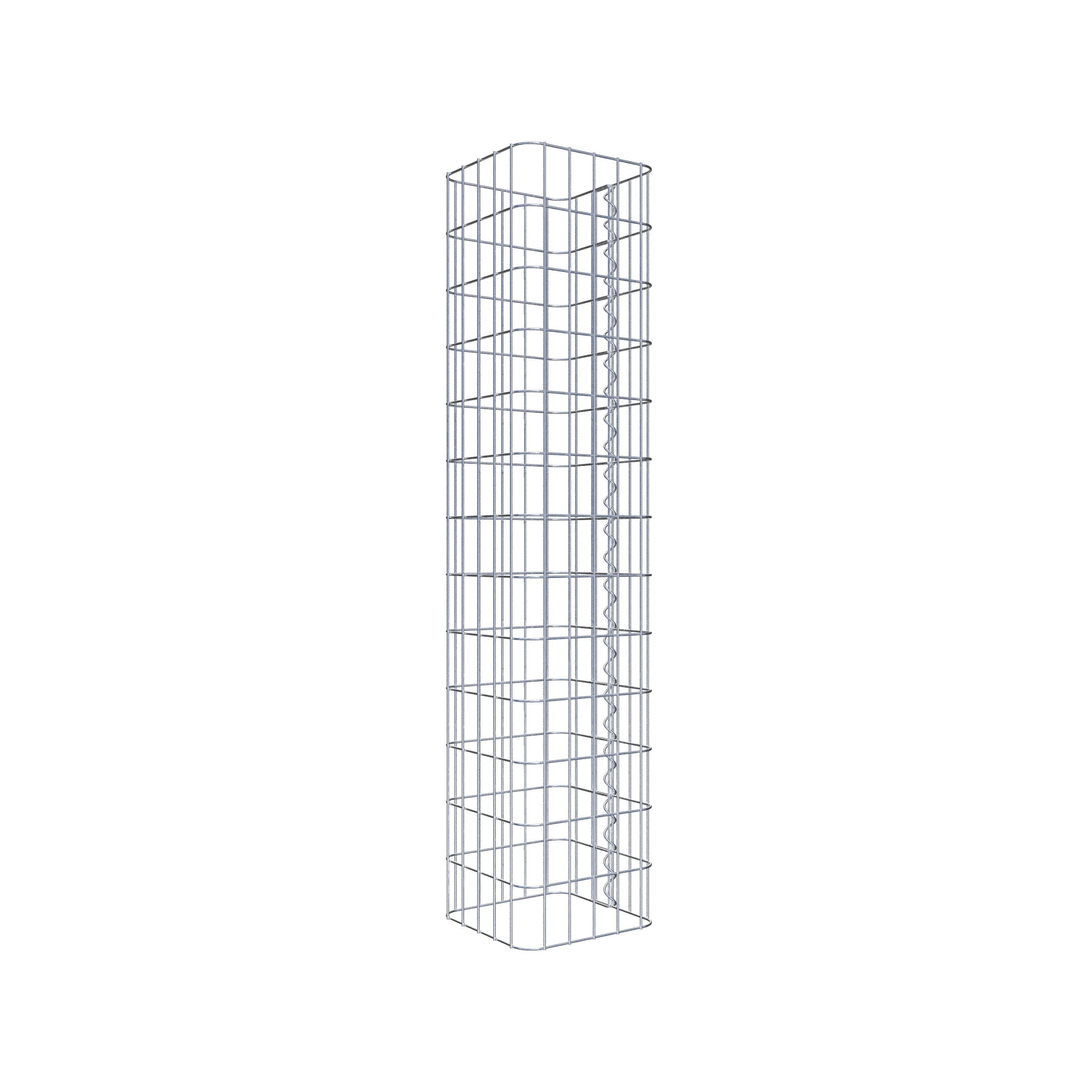 Gabion column 27 x 27 cm, MW 5 x 10 cm square