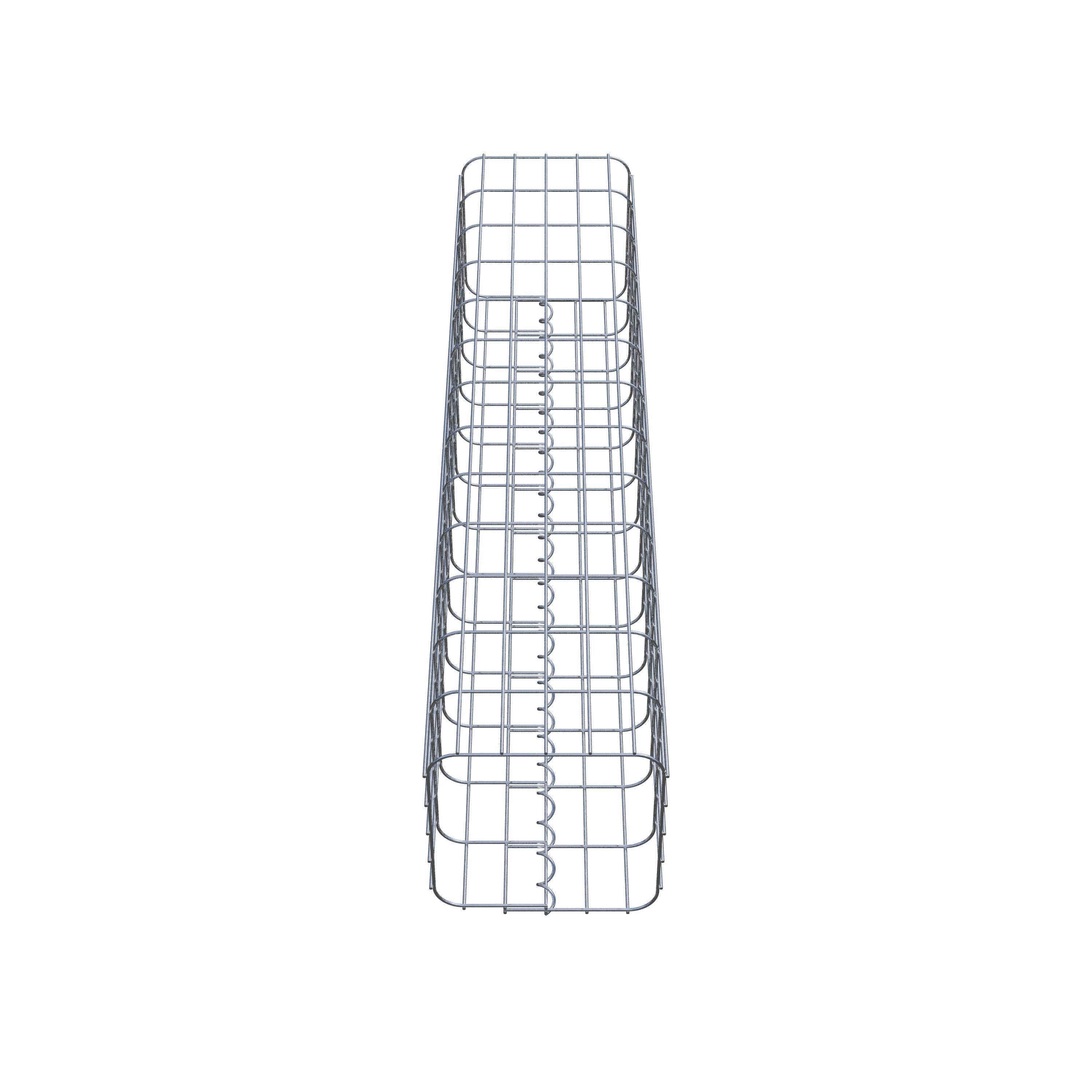 Gabion column 27 x 27 cm, MW 5 x 10 cm square