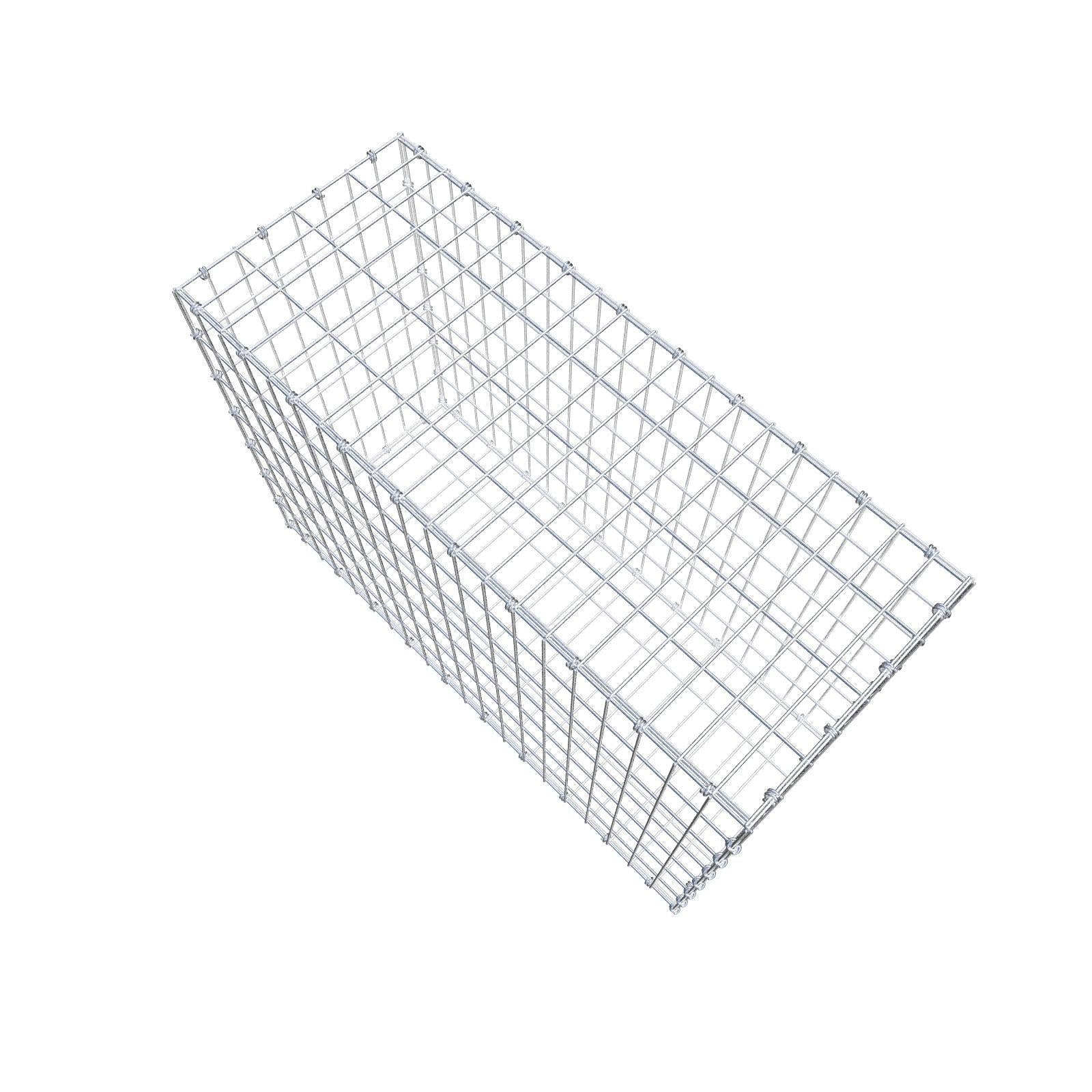 Gabion 100 cm x 70 cm x 40 cm (L x H x D), mesh size 5 x 10 cm, spiral ring