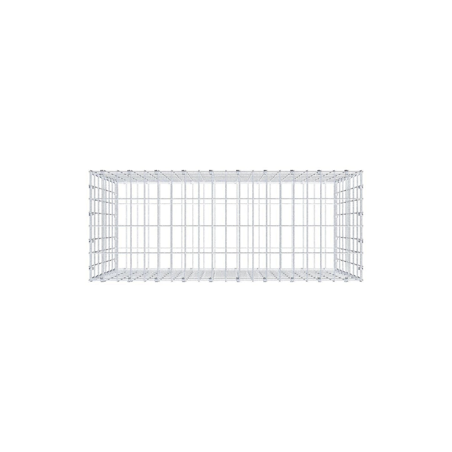Gabion 100 cm x 70 cm x 40 cm (L x H x D), mesh size 5 x 10 cm, spiral ring