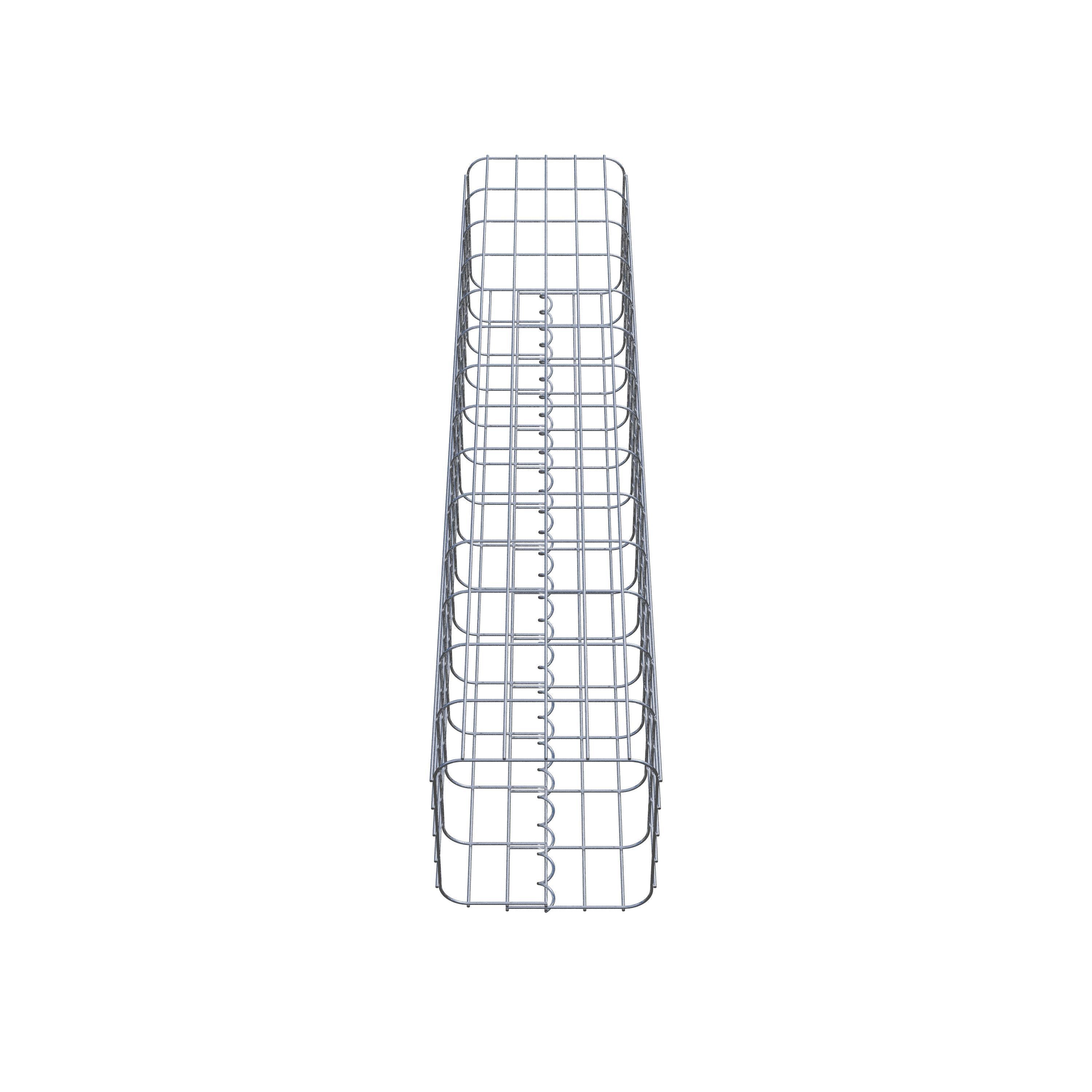 Gabion column 27 x 27 cm, MW 5 x 10 cm square