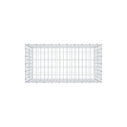 Gabbione 100 cm x 70 cm x 50 cm (L x H x P), maglia 5 x 10 cm, anello a spirale