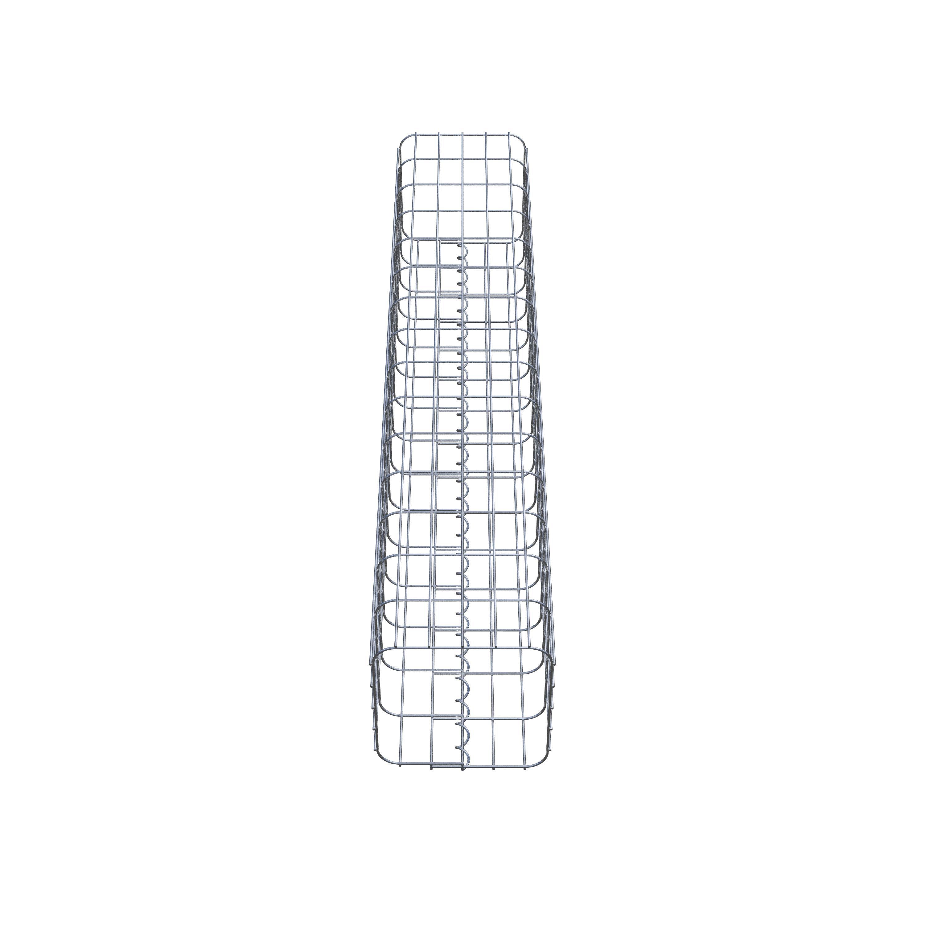 Gabion column 27 x 27 cm, MW 5 x 10 cm square