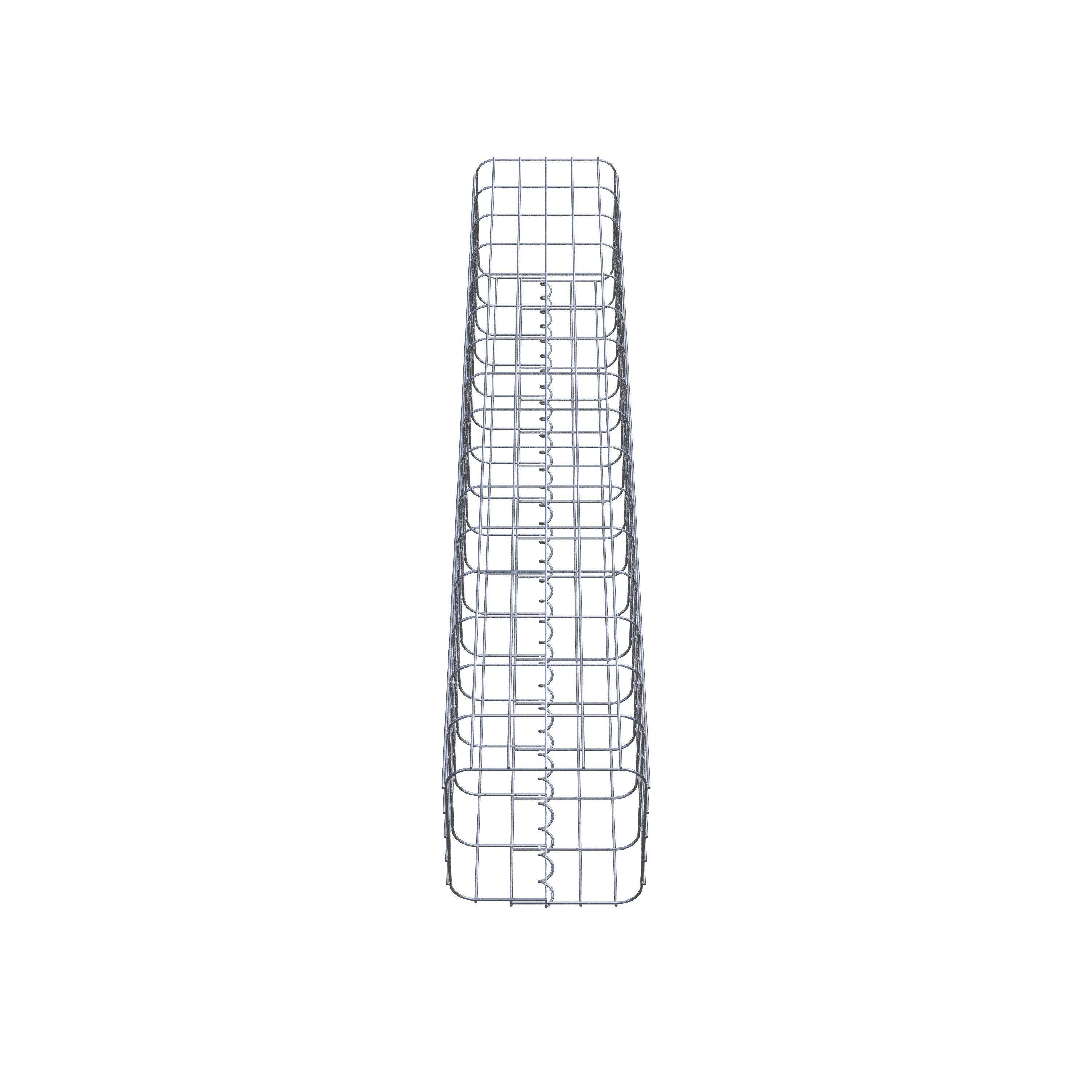 Gabion column 27 x 27 cm, MW 5 x 10 cm square