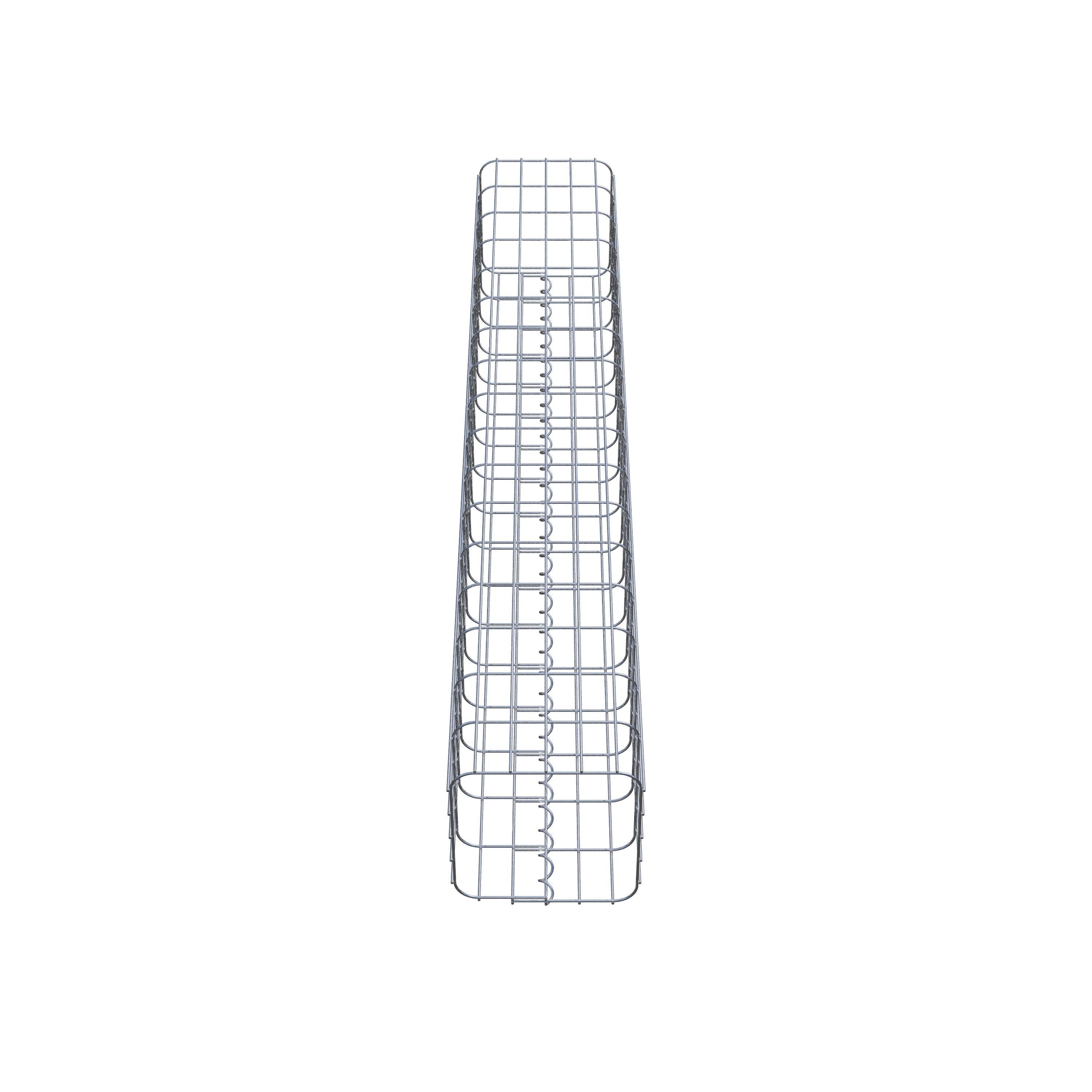 Gabion column 27 x 27 cm, MW 5 x 10 cm square