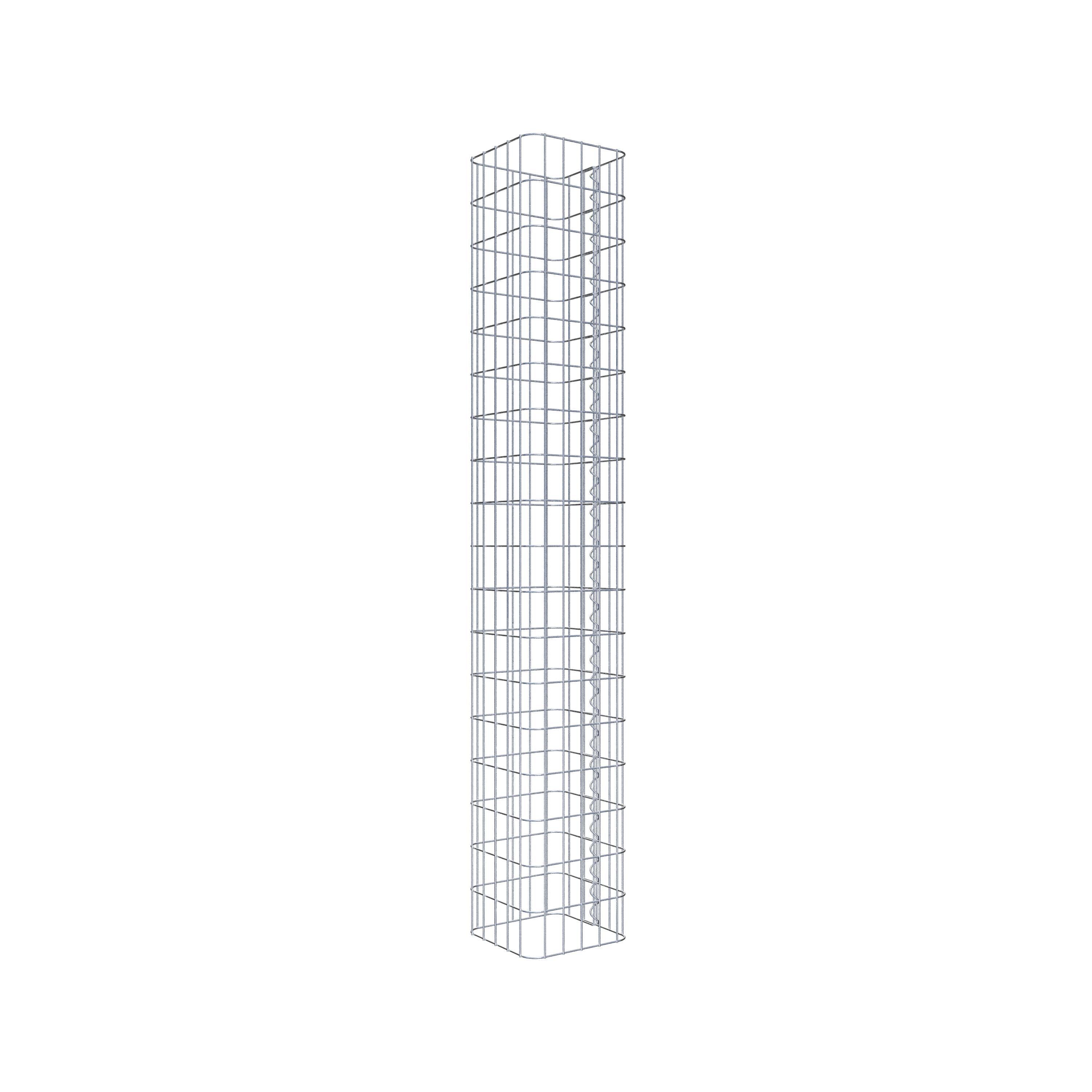 Gabion column 27 x 27 cm, MW 5 x 10 cm square