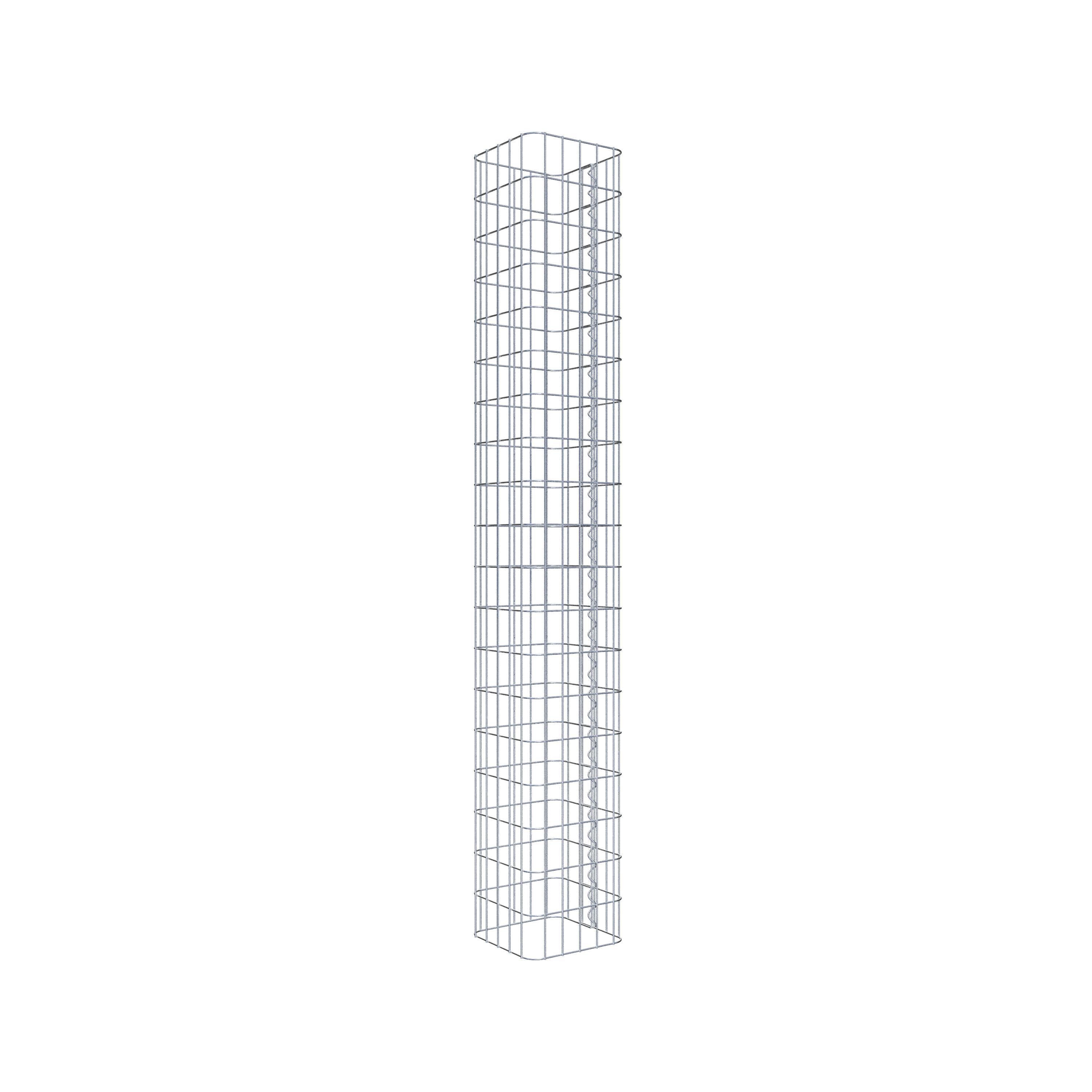 Gabion column 27 x 27 cm, MW 5 x 10 cm square