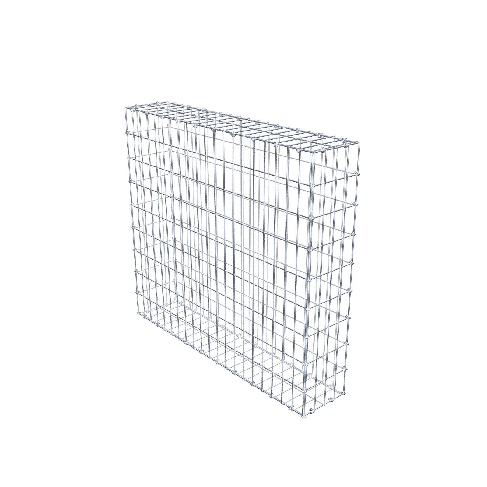 Schanskorf 100 cm x 90 cm x 20 cm (L x H x D), maaswijdte 5 x 10 cm, spiraalring