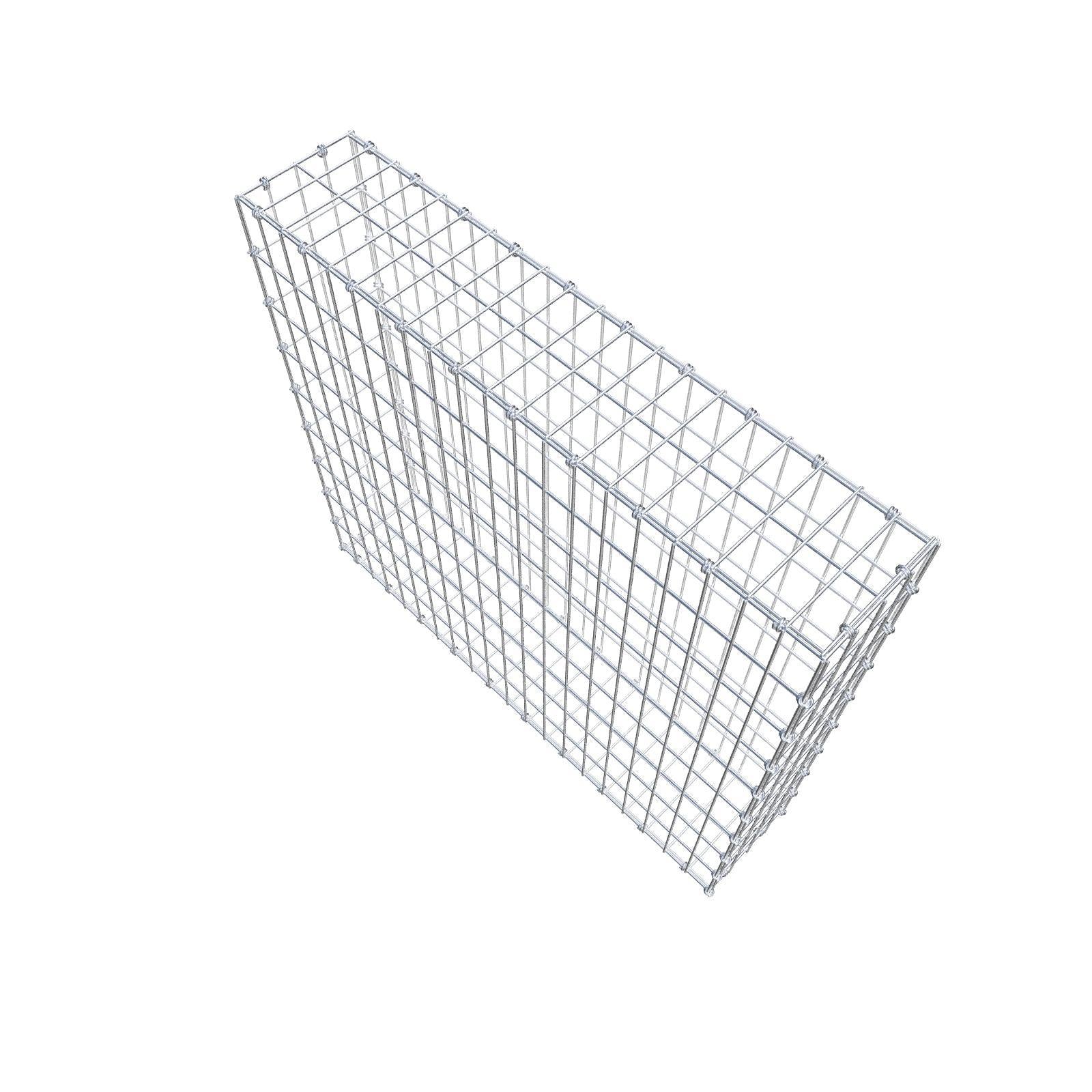 Gabion 100 cm x 90 cm x 20 cm (L x H x D), mesh size 5 x 10 cm, spiral ring