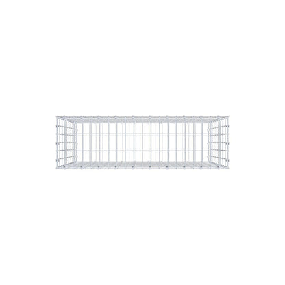 Gavión 100 cm x 90 cm x 30 cm (L x A x P), luz de malla 5 x 10 cm, anillo en espiral