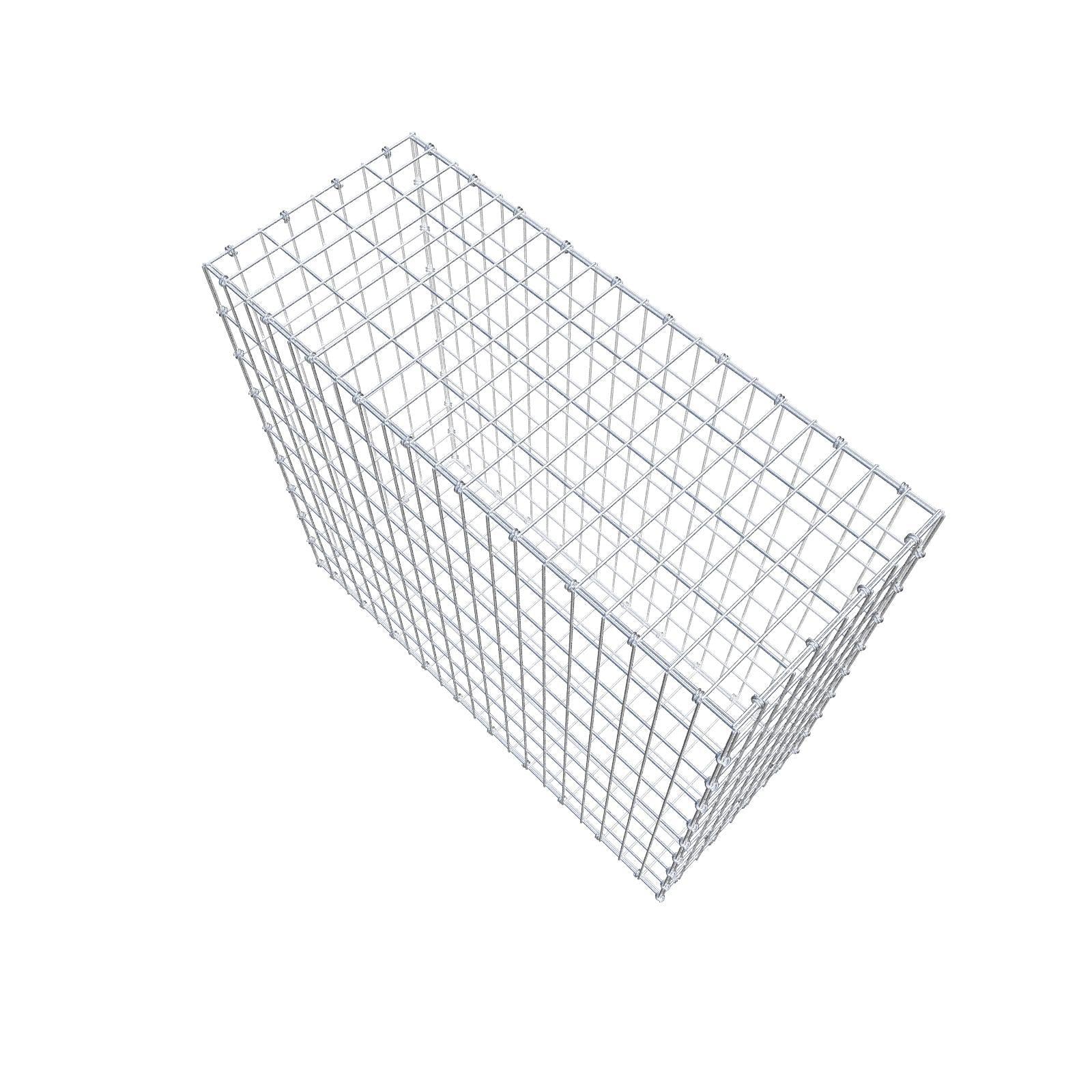 Gabbione 100 cm x 90 cm x 40 cm (L x H x P), maglia 5 x 10 cm, anello a spirale