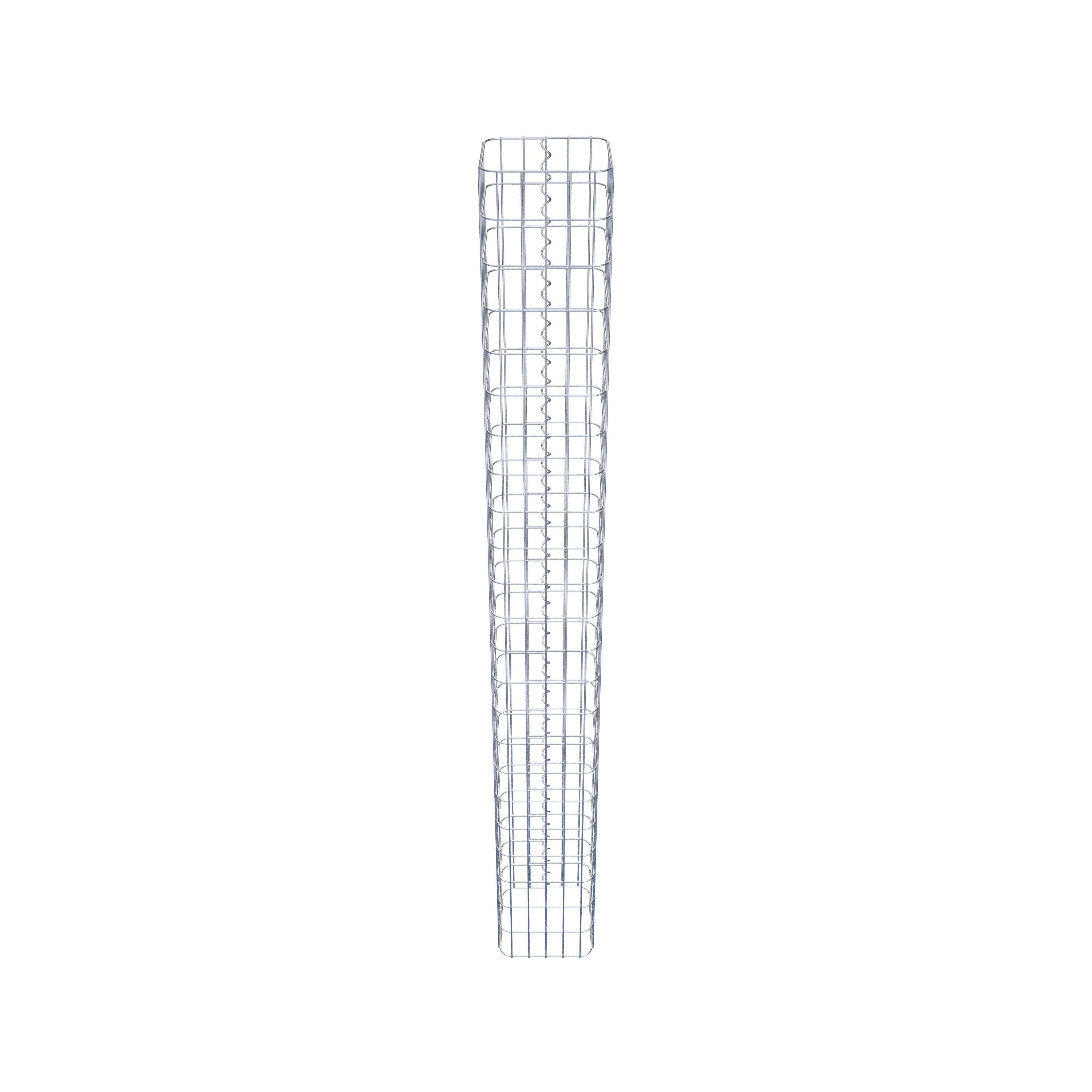 Gabion column 27 x 27 cm, MW 5 x 10 cm square