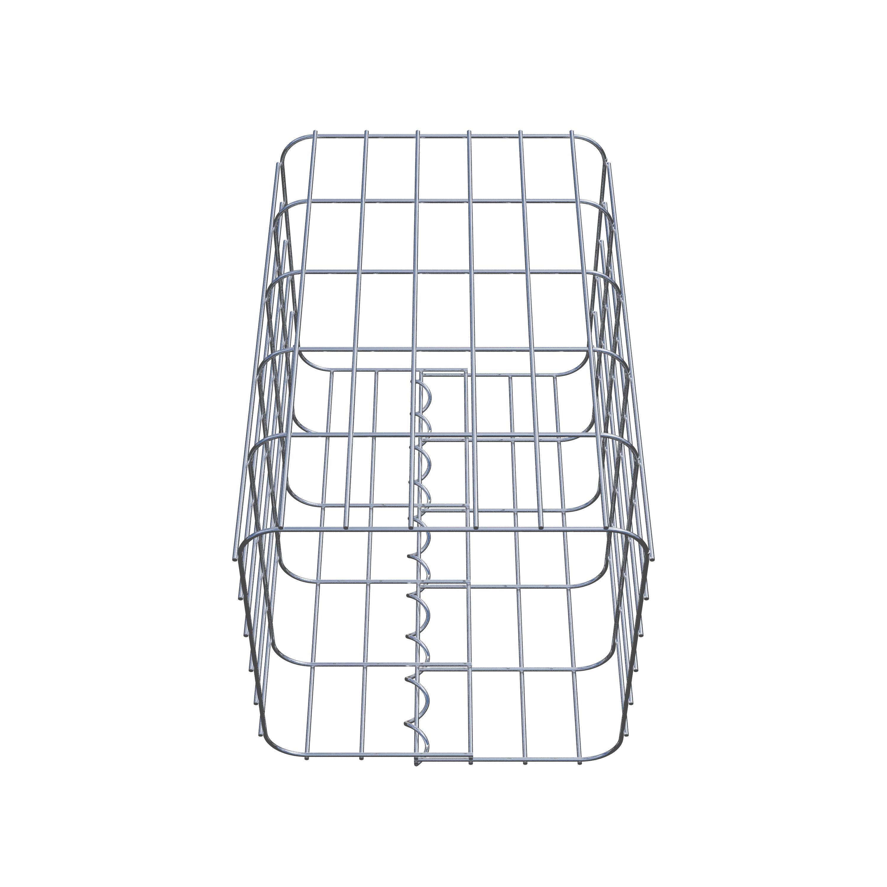 Gabion column 32 x 32 cm, MW 5 x 10 cm square