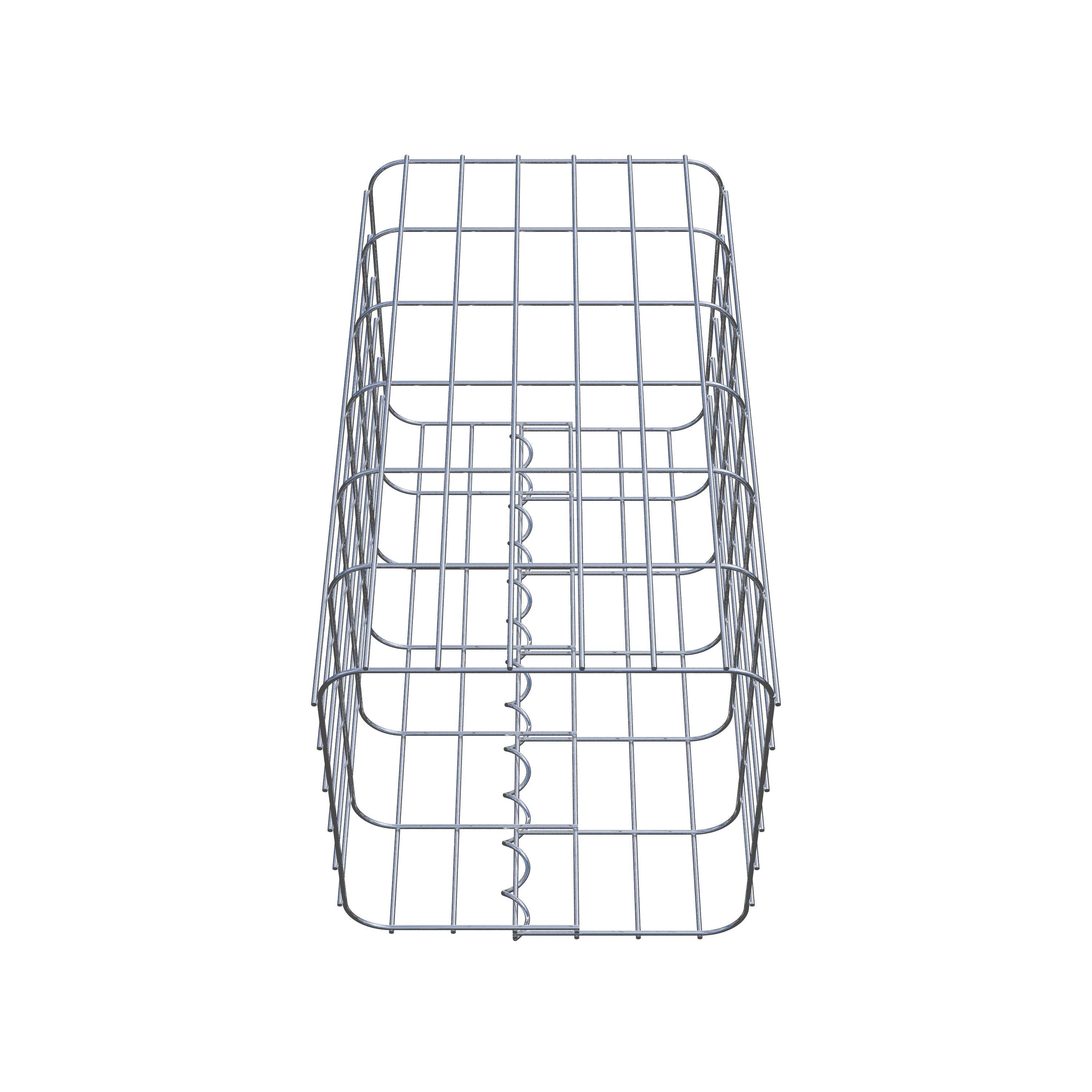 Gabion column 32 x 32 cm, MW 5 x 10 cm square