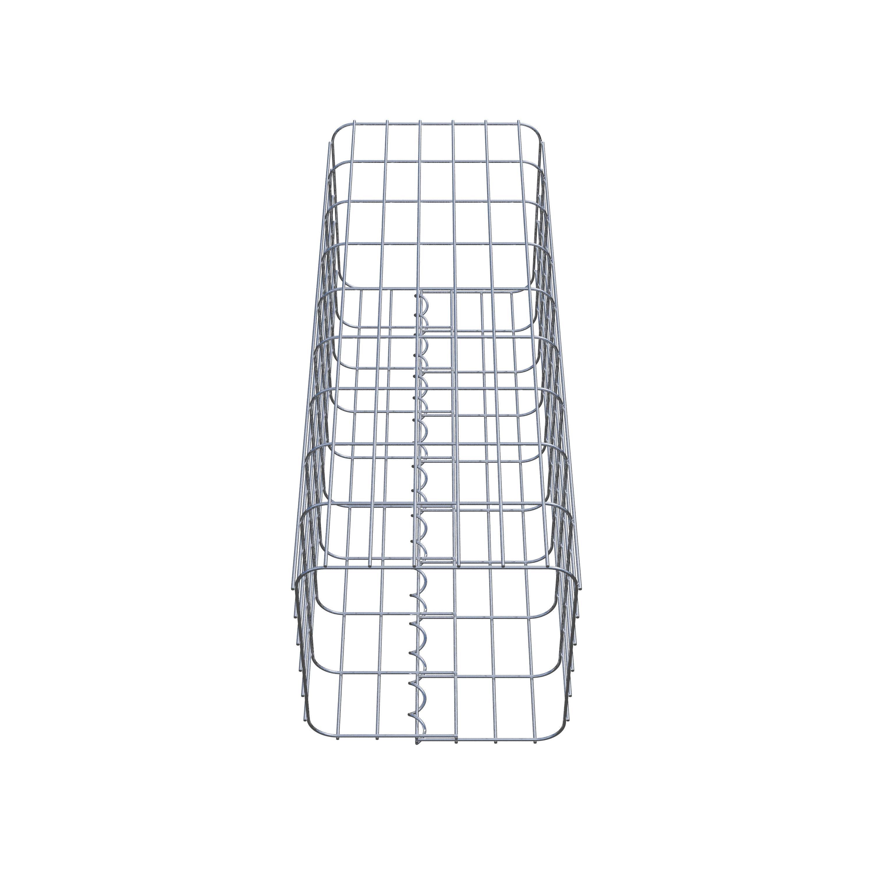 Gabion column 32 x 32 cm, MW 5 x 10 cm square