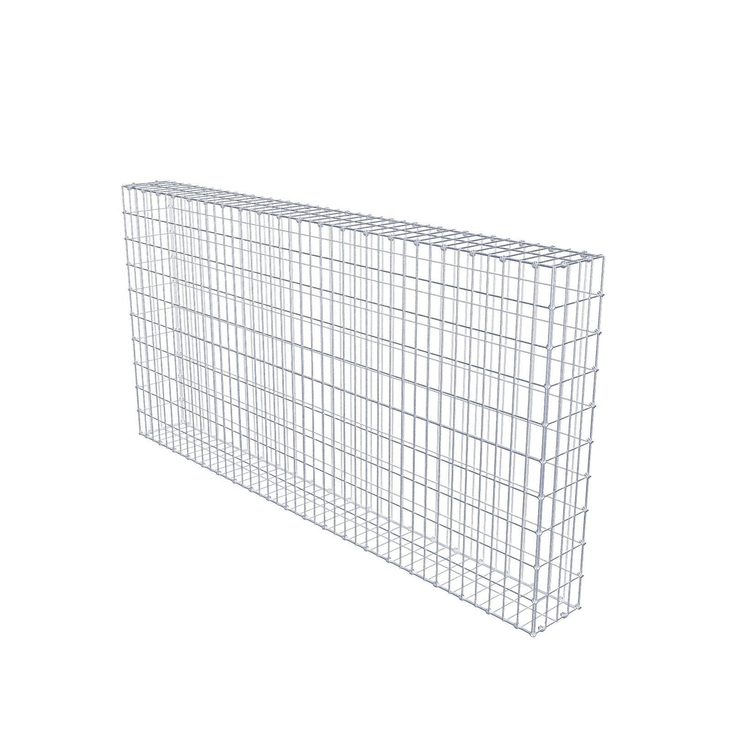 Gabion 200 cm x 100 cm x 20 cm (L x H x P), mailles 5 x 10 cm, anneau en spirale